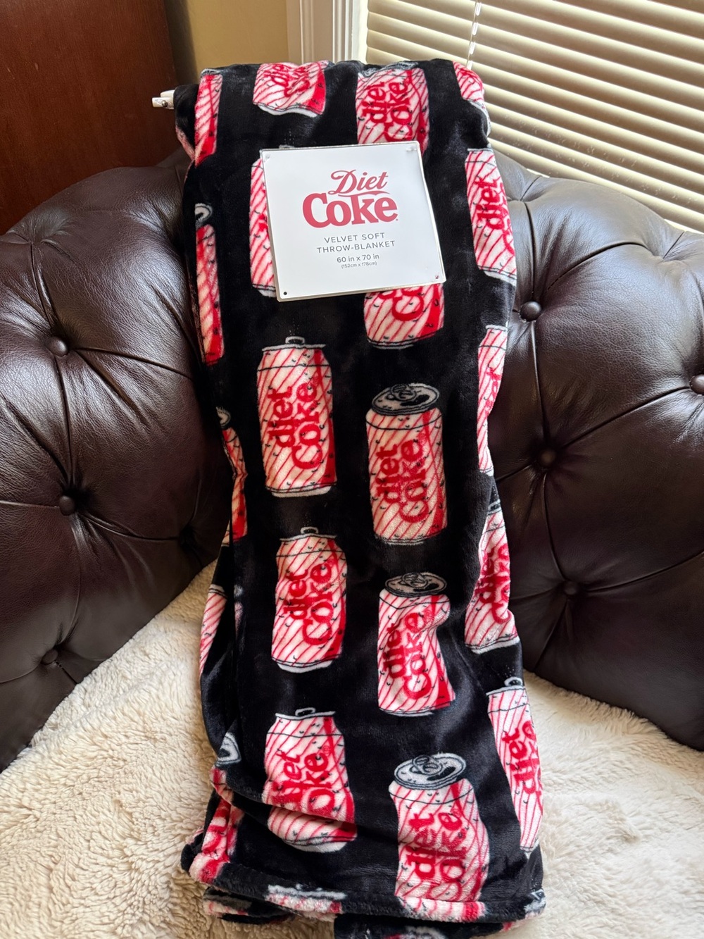 Diet Coke NWT Plush Blanket